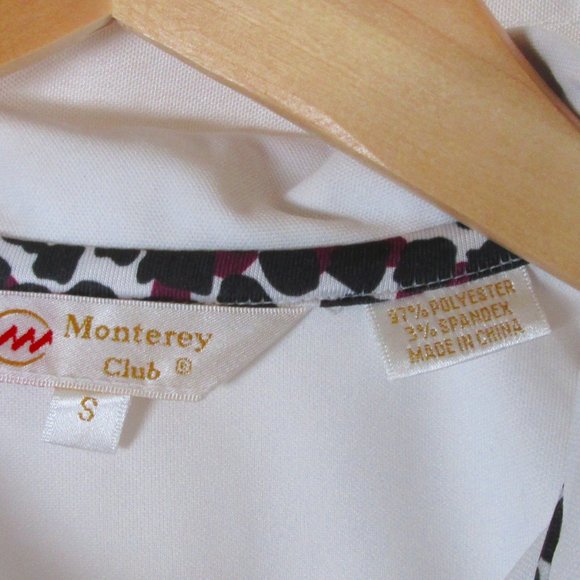 Monterey Club Womens Sleeveless Golf Shirt Size Small Purple\Black\White… - Picture 4 of 7